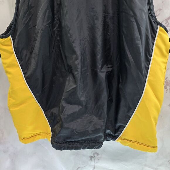 PITTSBURGH Steelers Vest Mens Medium NFL Reversible Jacket Fleece Windbreaker - Picture 7 of 10
